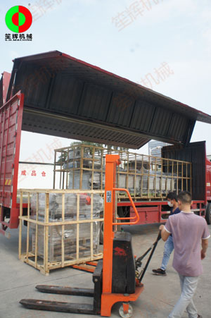 蔬果無損清洗線及渦流洗菜機順利裝車交付客戶!